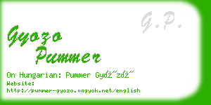 gyozo pummer business card